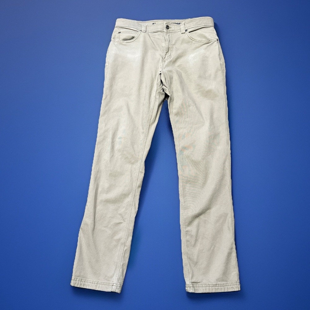 Duluth Trading Co Flex Fire Hose Pants Mens 34x34 Khaki Workwear